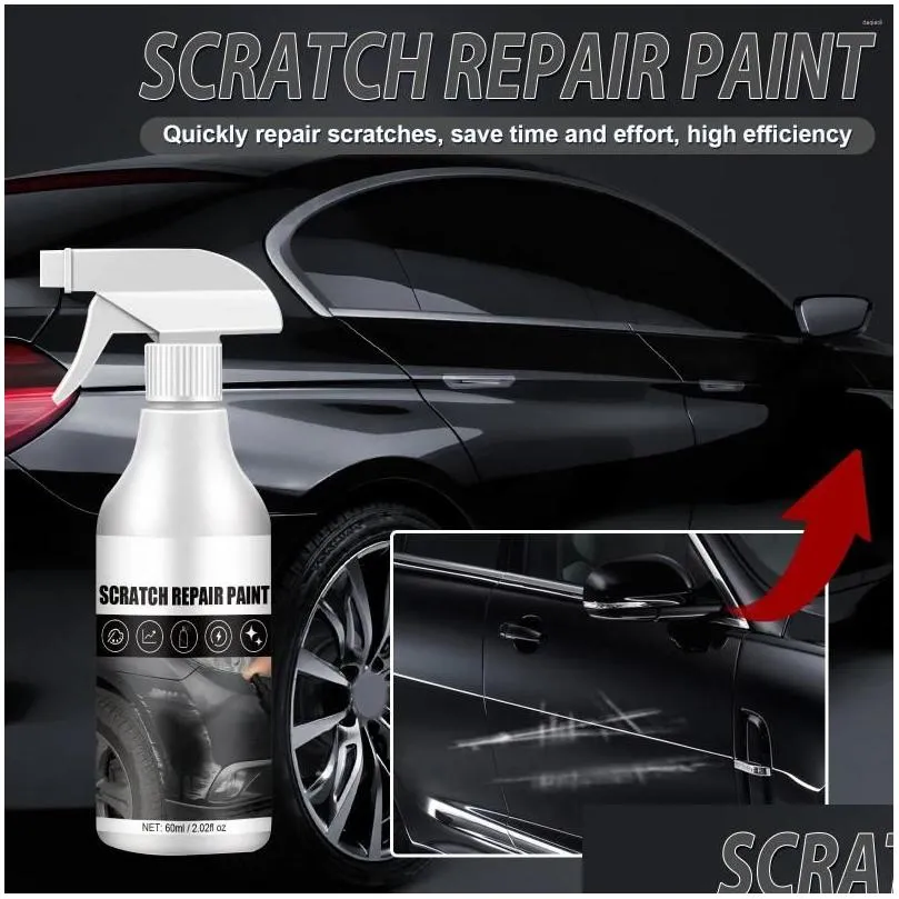 Car Cleaning Tools Car Wash Solutions Scratch Paint Spray 60Ml Maintenance Cleaning Glazing Decontamination Removal Oxidation Repair A Dhruc