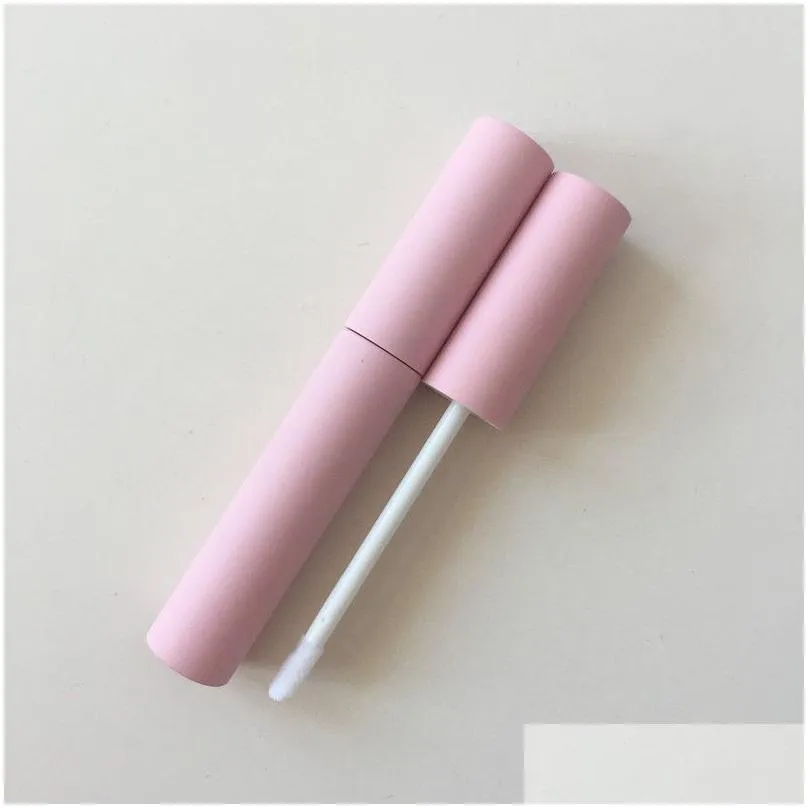 wholesale 10ml lip gloss empty tubes packing bottles pink cosmetic container refillable diy mascara eyeliner eyelash liquid tube