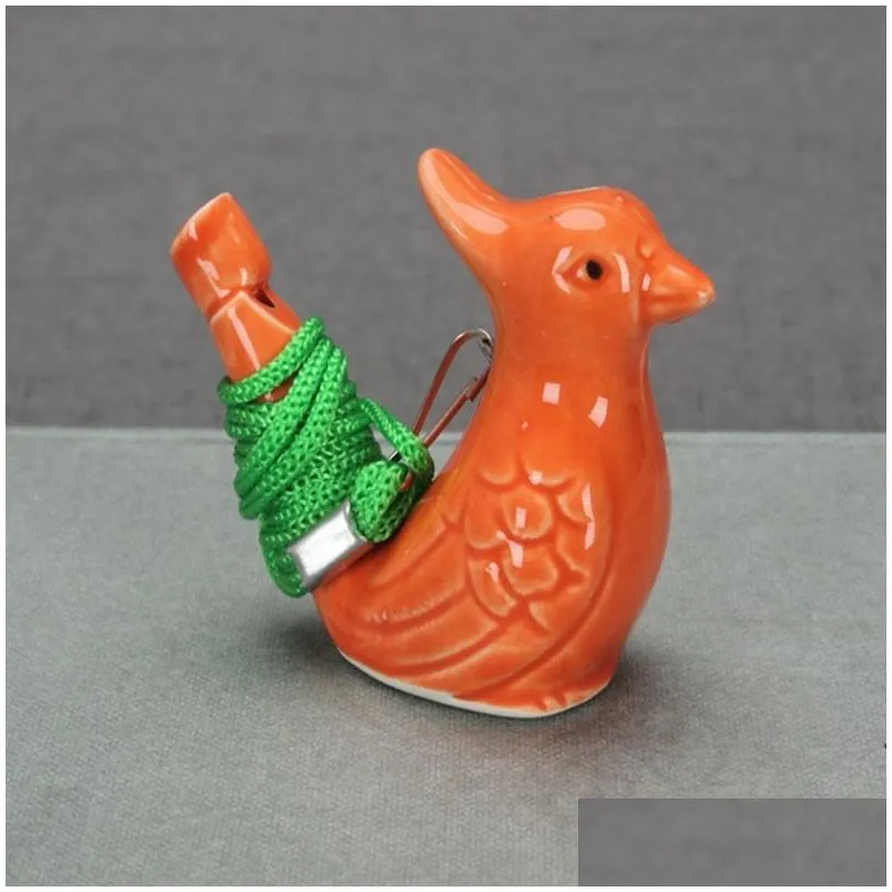 Arts And Crafts Bird Shape Whistle Waterbirds Whistles Children Gifts Ceramic Water Ocarina Arts And Crafts Kid Gift Many Styles Drop Dh7Af