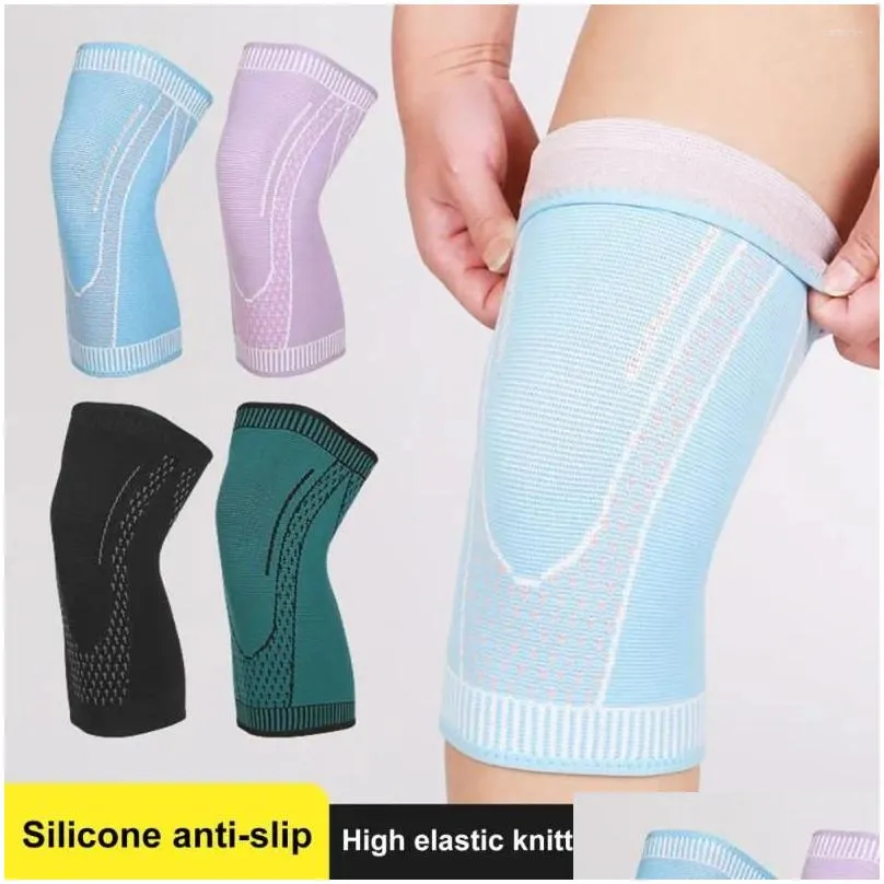 knee pads 1 pair soft wear resistant protective gear high elastic non-slip fitness support for ultimate sports