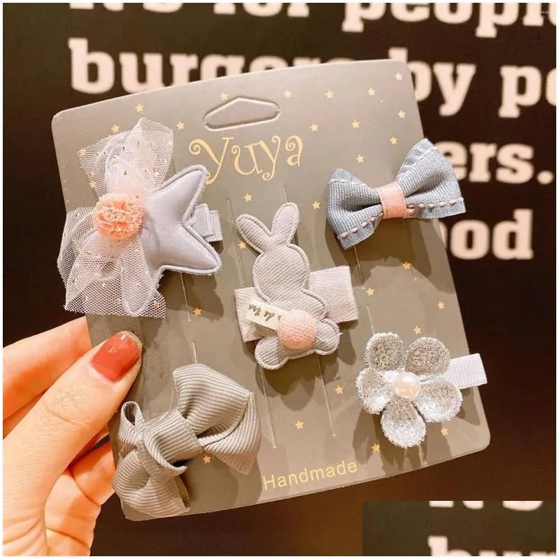 hair accessories korea kawaii princess cartoon hairpins girls kids clips pin barrettes for children hairclip ornaments headdress