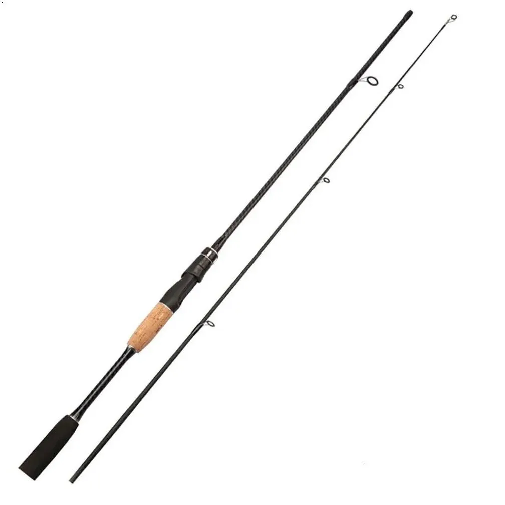 carbon fishing rod 1.8m 1.65m ml fast spinning casting 2 sections lure trout bass rod 8-25g 240122