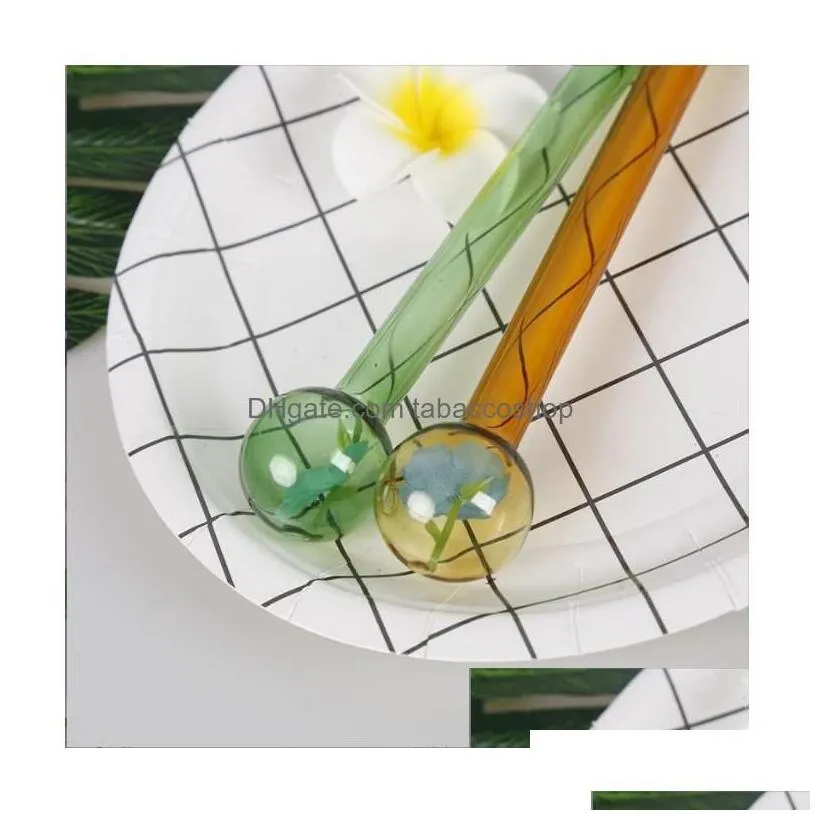 smoking pipes colorf hookahs pyrex 4glass oil burner pipe thick color glass dab nail for bong drop delivery home garden househ