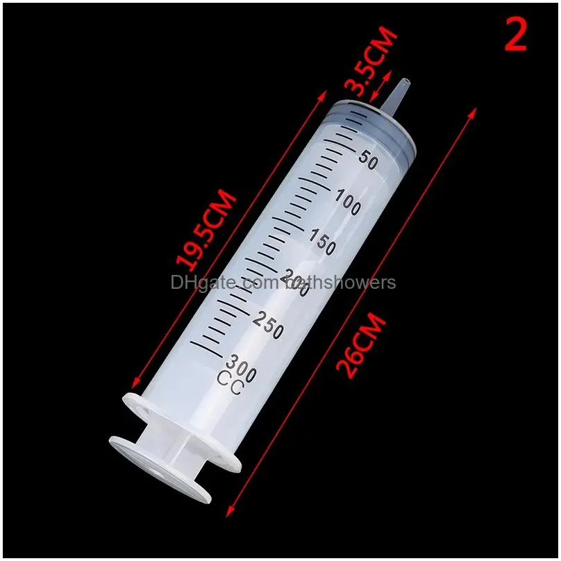  1pc high-capacity syringes disposable nutrient sterile hydroponics feeding syringe 250ml 300ml 350ml 500ml