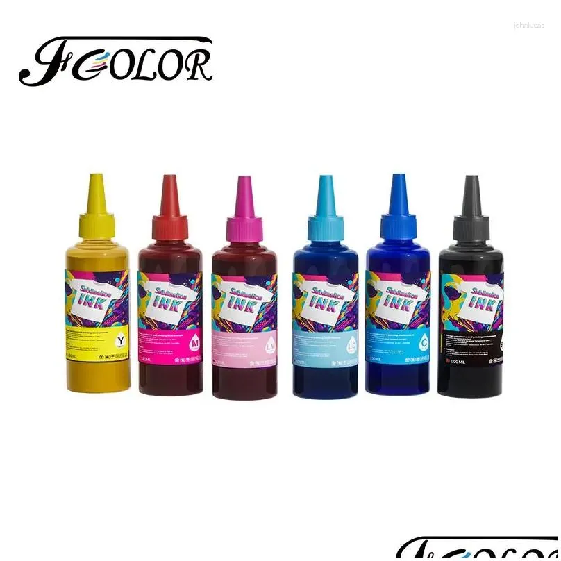 ink refill kits 100ml 6 sublimation for dx5 dx6 xp600 l805 1390 1400 printhead printer colors