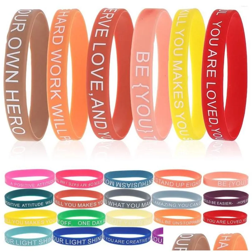 wrist support motivational bracelet teen wristbands diy unisex quote bracelets colored inspirational