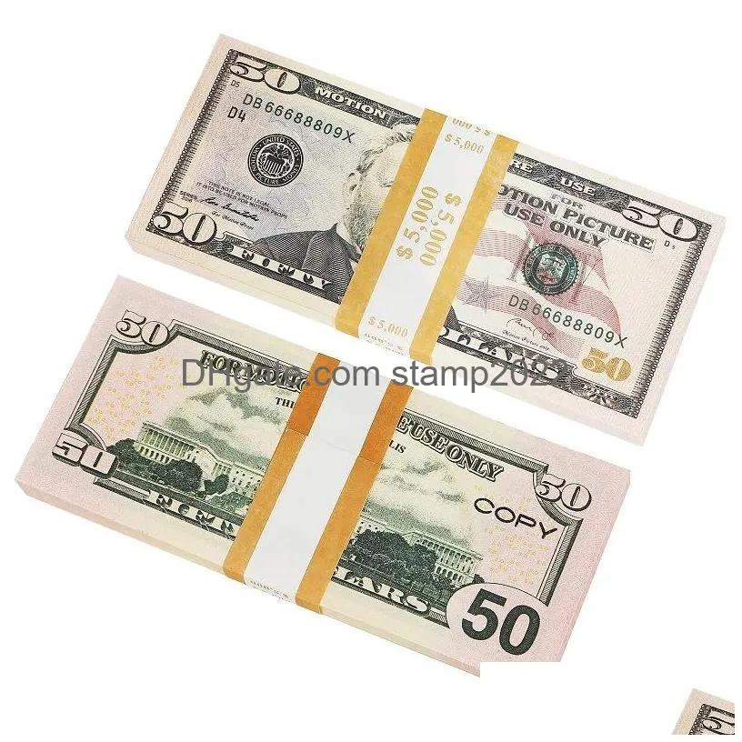 wholesale prop toy copy money faux billet 10 50 100 euro fake banknotes dollar