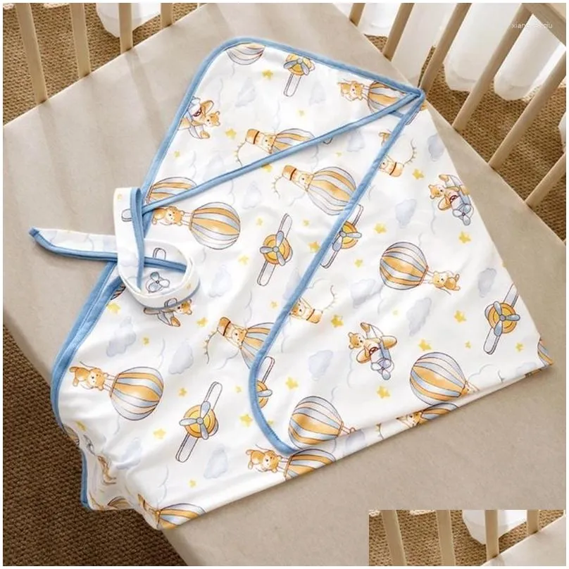 blankets baby swaddle blanket hooded stroller wrap sleeping-bag for infant boys girls breathable sleep sack born crib bedding