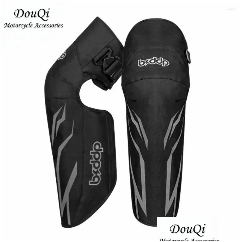 motorcycle armor winter knee pads thickened warm windproof waterproof riding anti-fall -absorbing moto bike protective gear