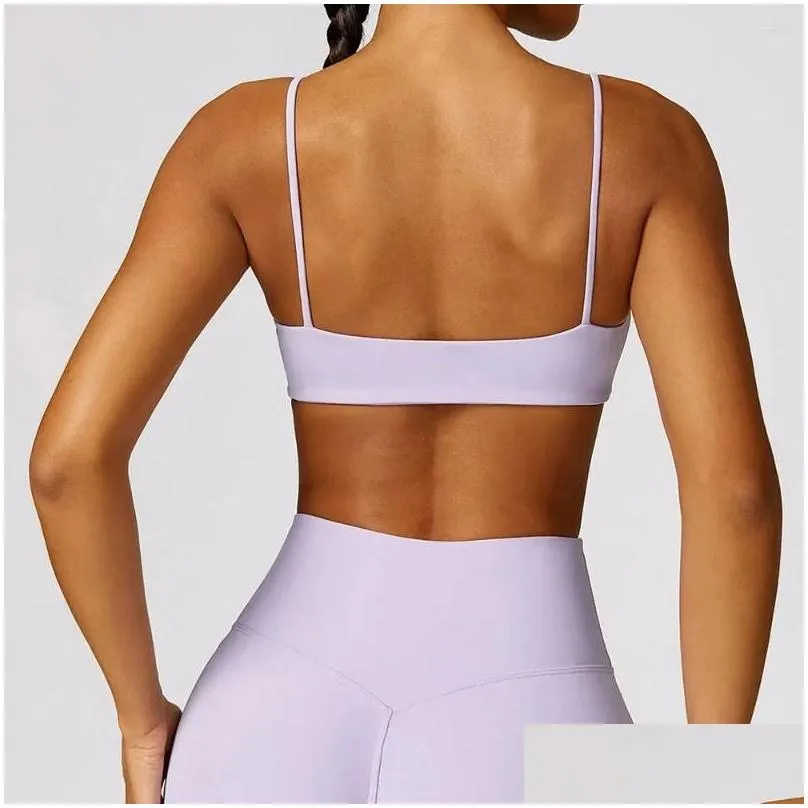 yoga outfit breathable top sexy fitness women bra shockproof crop push up sport underwear gym workout beauty back