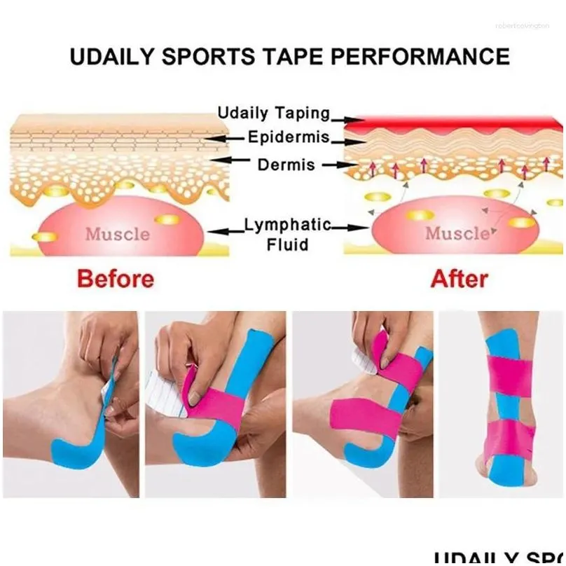 knee pads kinesiology tape sport athletics elastic brace support elbow protector pad volleyball bandage fixer wristbands bandag