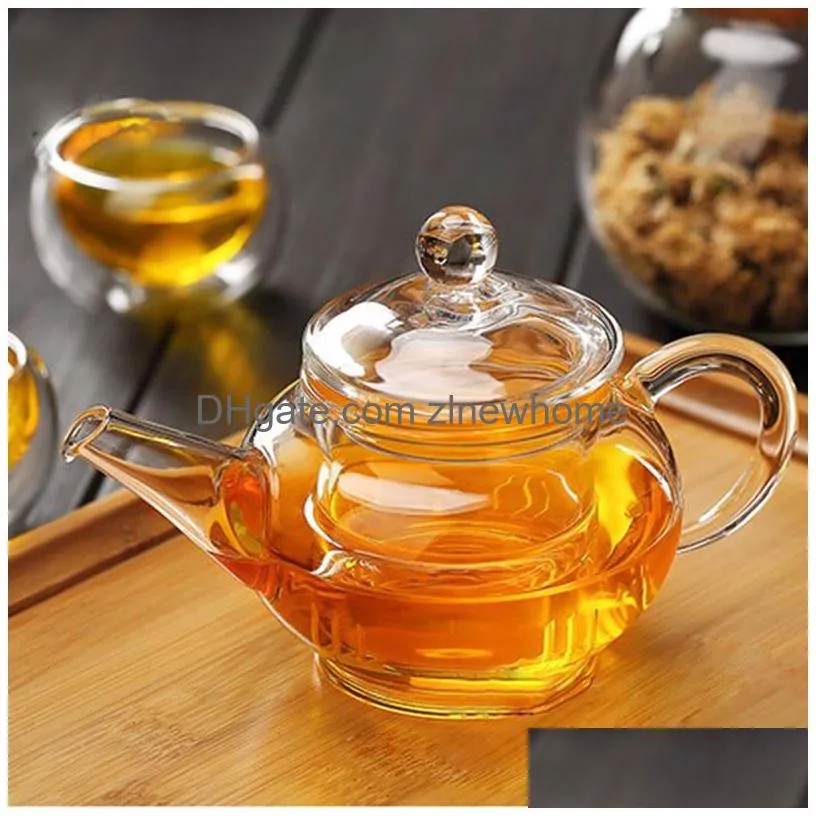 250ml coffee tea sets heat-resistant borosilicate glass teapot inner filter tea kettle kung fu teas bdesports coffee pots