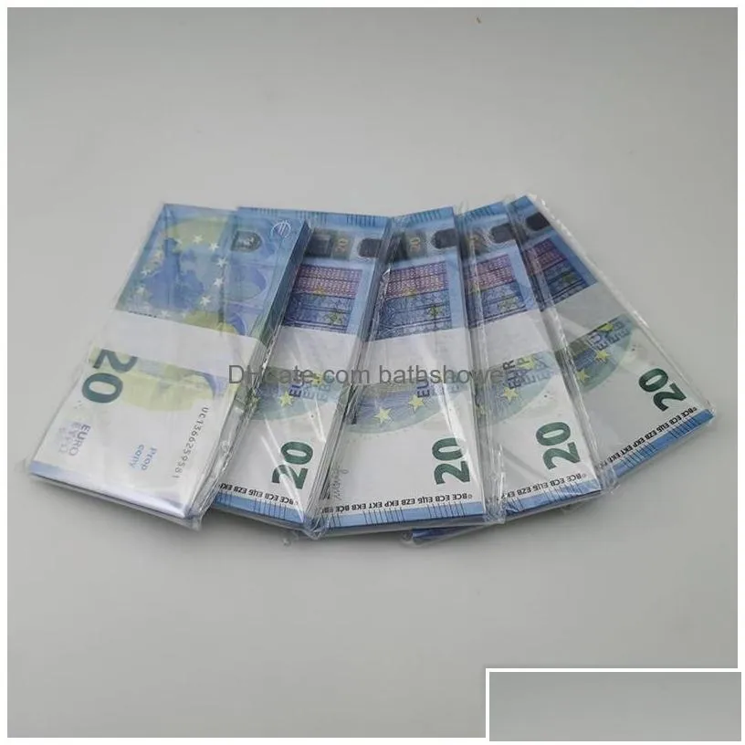 other festive party supplies movie money banknote 5 10 20 50 dollar euros realistic toy bar props copy currency faux-billets 100 p