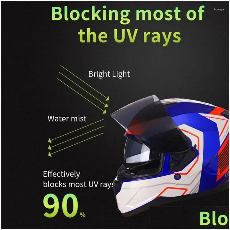 motorcycle helmets full face helmet dark lens motorbike open casco visors dirt bike s m l xl for man women dot ece approved