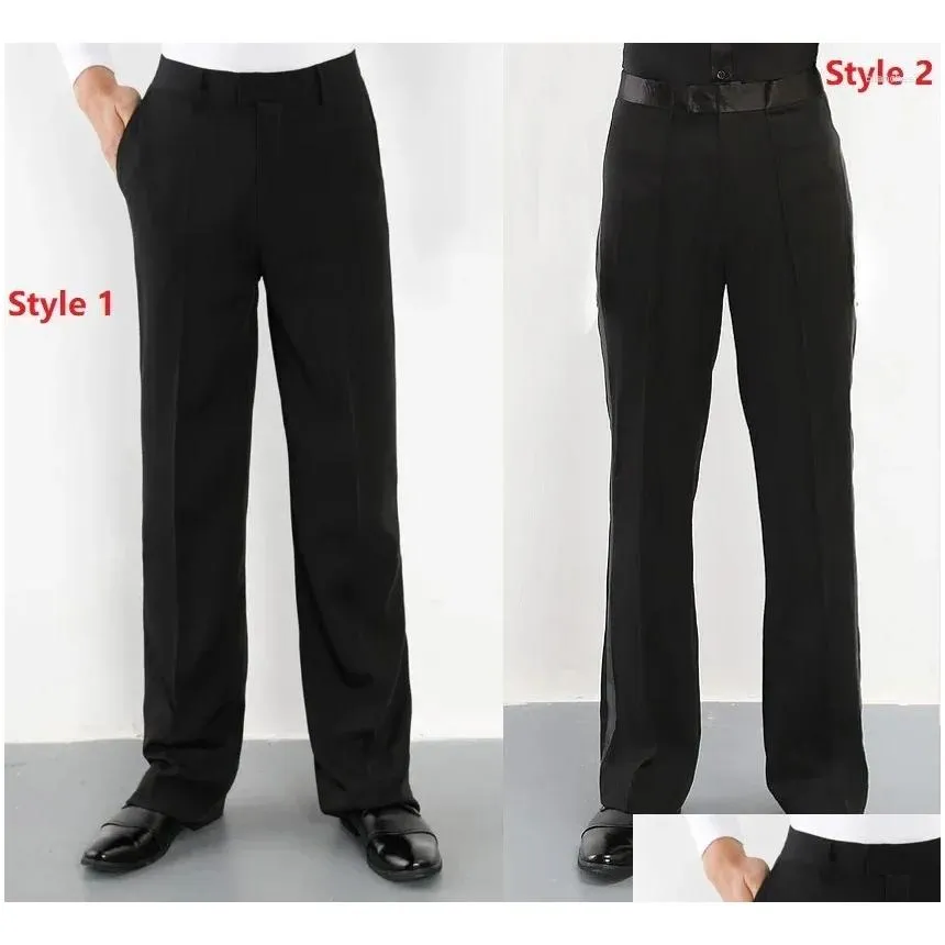 stage wear tango pants men dancewear boys shirts men`s trousers ballroom mens latin dance for costumes