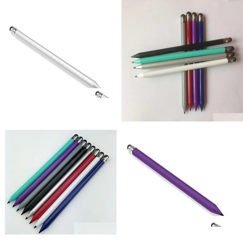 high quality capacitive resistive pen touch screen stylus pencil for samsung pc phone 7 colors