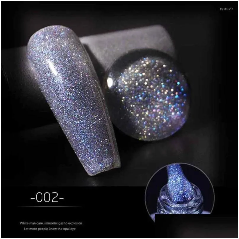 nail gel 8ml diamond dazzling varnish hybrid semi permanent base for top polish painting glitter manicure art