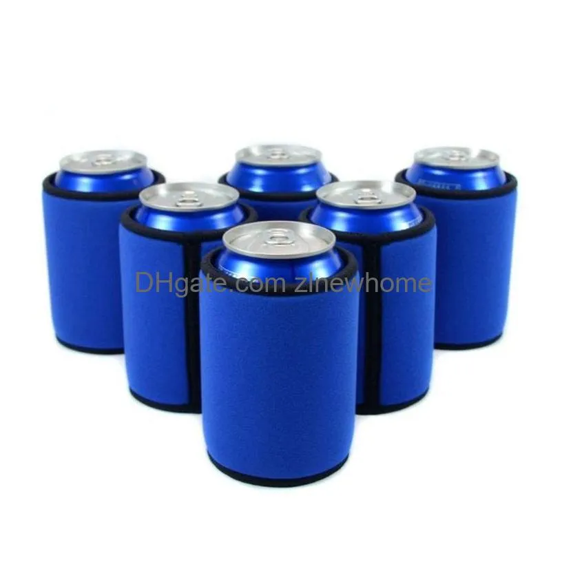 wholesale 330ml beer cola drink can holders bag ice sleeves zer holders koozies supplies 10 color