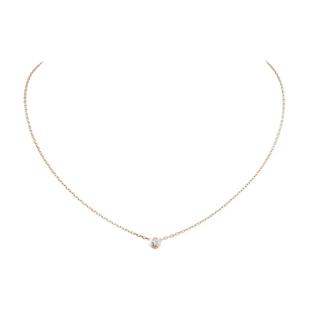 designer diamants legers pendant necklaces diamond damour love necklace for women girls collier bijoux femme brand jewelry