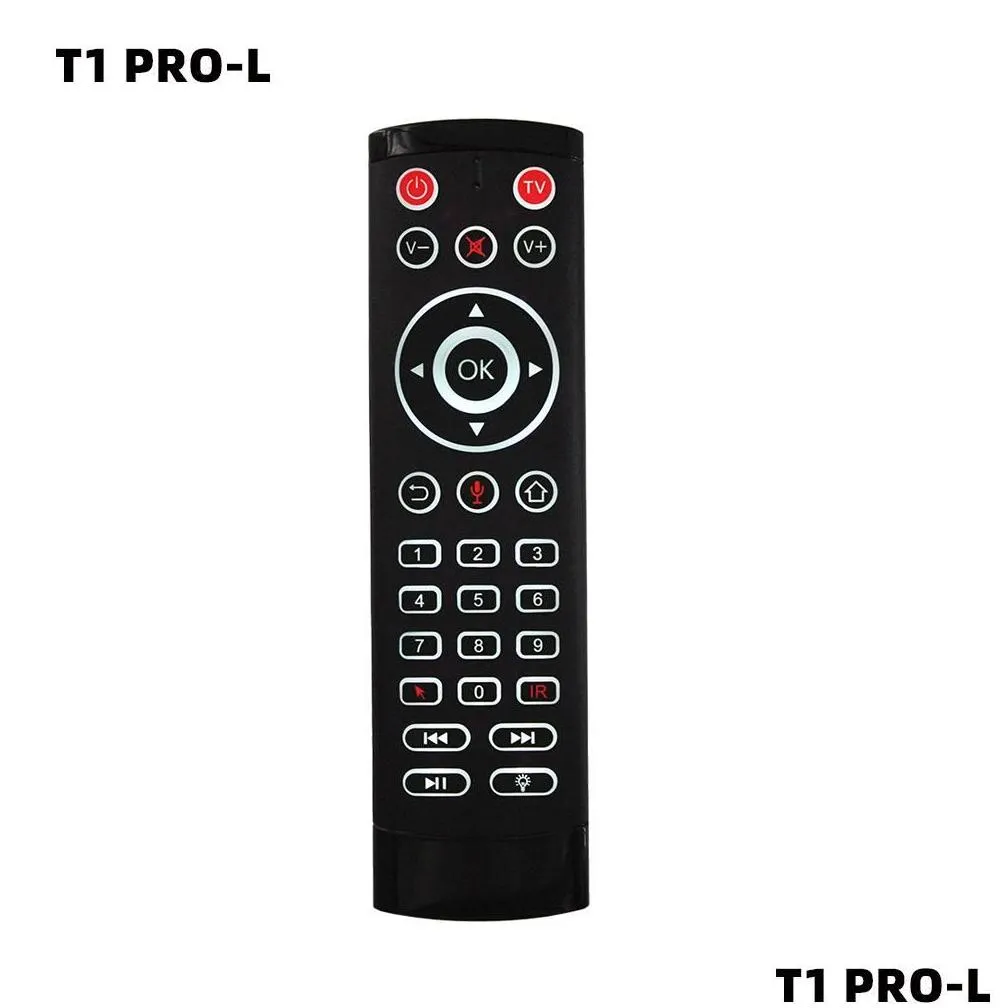 new t1 pro voice remote control 2.4ghz wireless air mouse t1pro gyro for android tv box