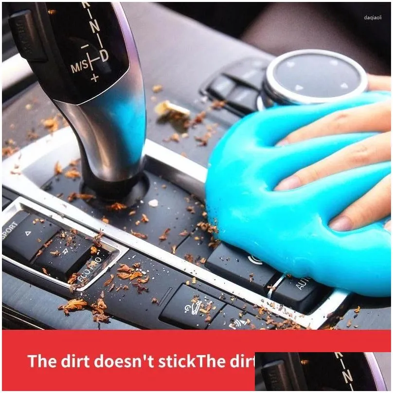 Car Cleaning Tools Car Wash Solutions Cleaning Soft Glue Powder Cleaner Magic Dust Gel Home Computer Keyboard Clean Tool Drop Delivery Dhjln