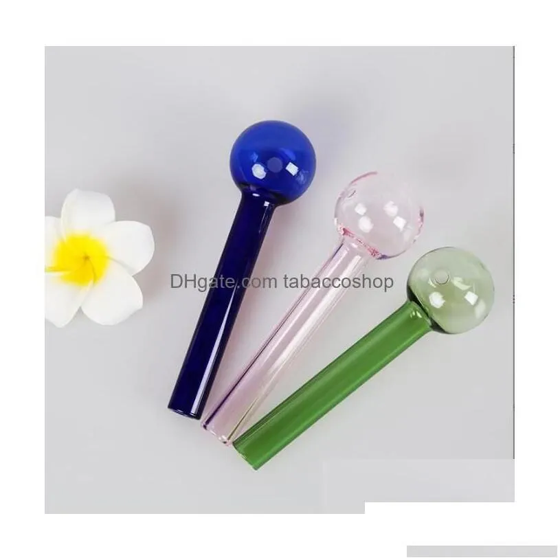 smoking pipes colorf hookahs pyrex 4glass oil burner pipe thick color glass dab nail for bong drop delivery home garden househ