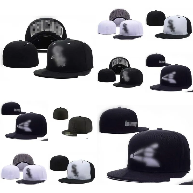 Ball Caps Wholesale White Sox Baseball Caps Women Men Gorras Hip Hop Street Casquette Bone Fitted Hats H2-7.5 Drop Delivery Fashion Ac Dhewb