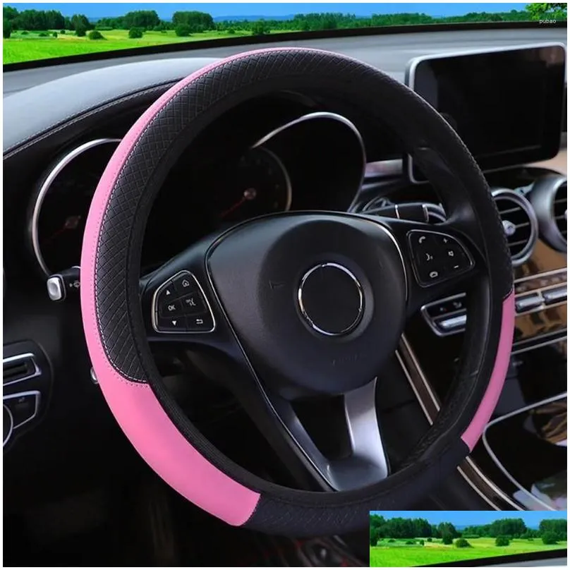 steering wheel covers protect cover accessories anti-slip black parts replacement universal vehicle car durable