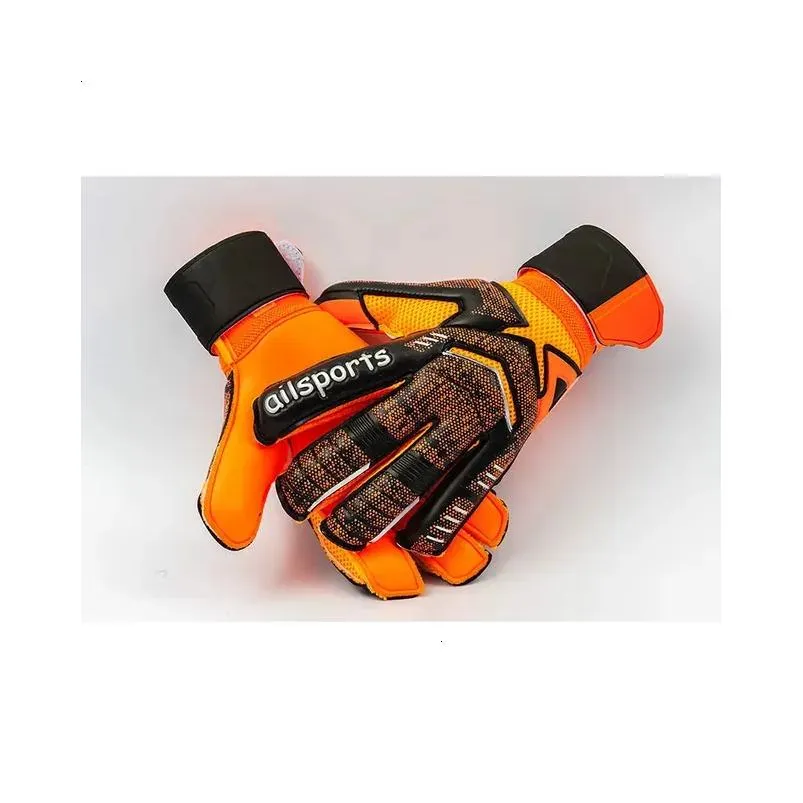 kids men professional soccer goalkeeper gloves 4mm latex with finger protection children adults football goalie gloves protector