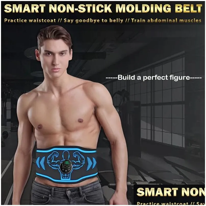 abs toning belt abdominal muscle toner ems muscle stimulator men women fitness training body shaping home gym workout exercise 240123