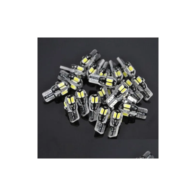 Car Bulbs New 20Pcs Canbus T10 194 168 W5W 5730 8 Led Smd White Car Side Wedge Light Lamp Bb License 12V Drop Delivery Automobiles Mot Dhl6E