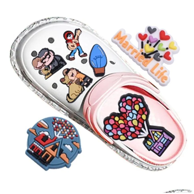 anime charms wholesale childhood memories coco figures series funny gift cartoon charms shoe accessories pvc decoration buckle soft rubber clog