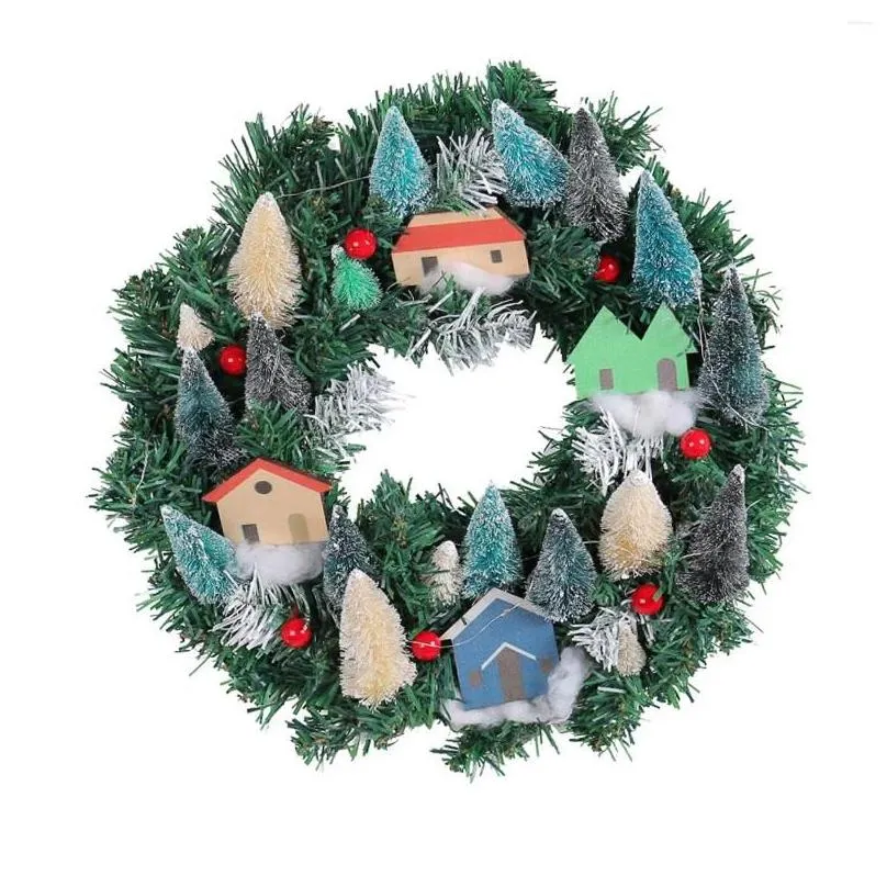 decorative flowers artificial christmas wreath 14inch front door for house office window