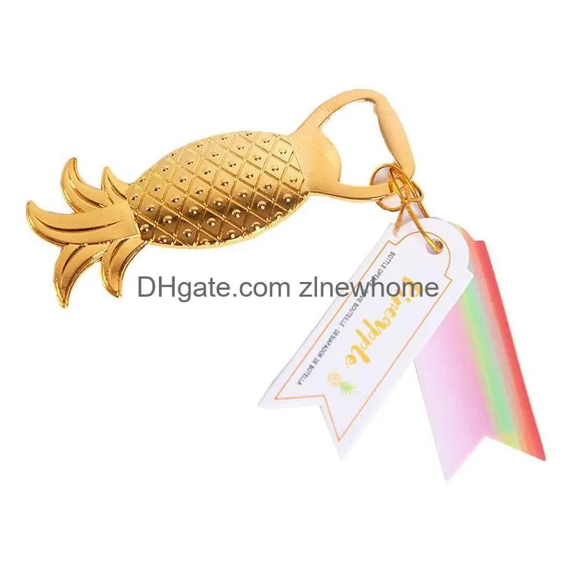 gold pineapple bottle opener party decoration supplieswedding favors gift