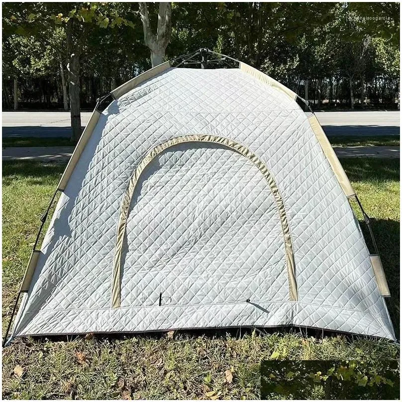 tents and shelters yousky ice fishing tent thickened winter 3-4 people rainproof house with cotton