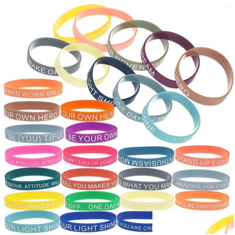 wrist support motivational bracelet teen wristbands diy unisex quote bracelets colored inspirational