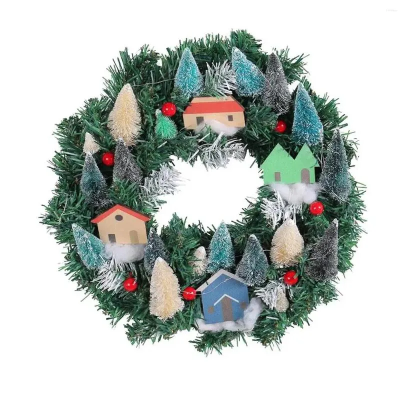 decorative flowers artificial christmas wreath 14inch front door for house office window