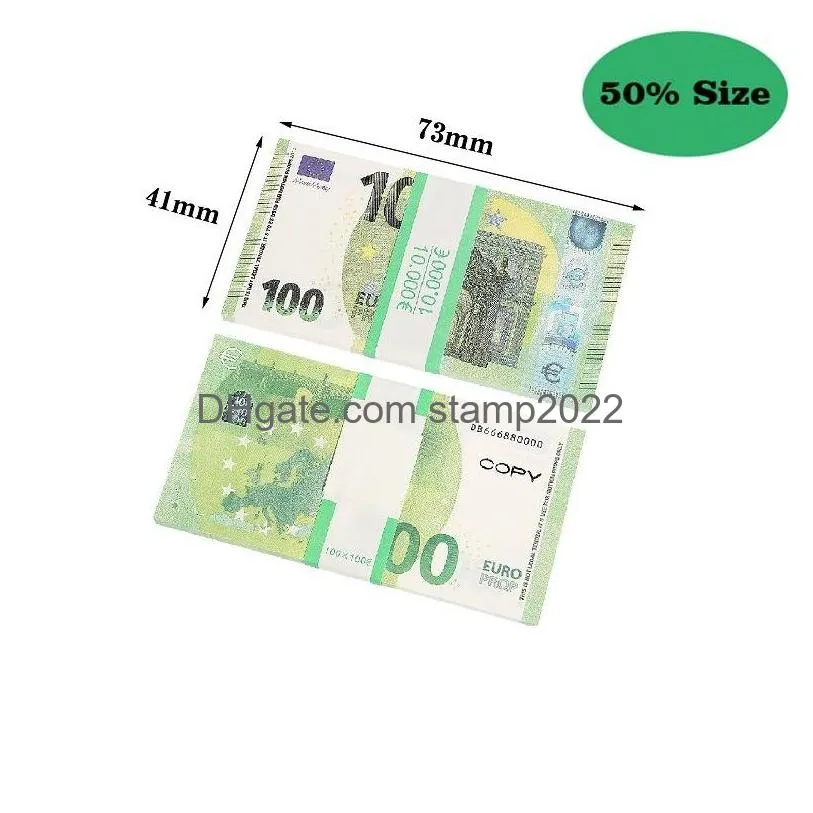 prop money copy banknote festive party toy currency party fake money euro children gift 50 dollar ticket faux billet