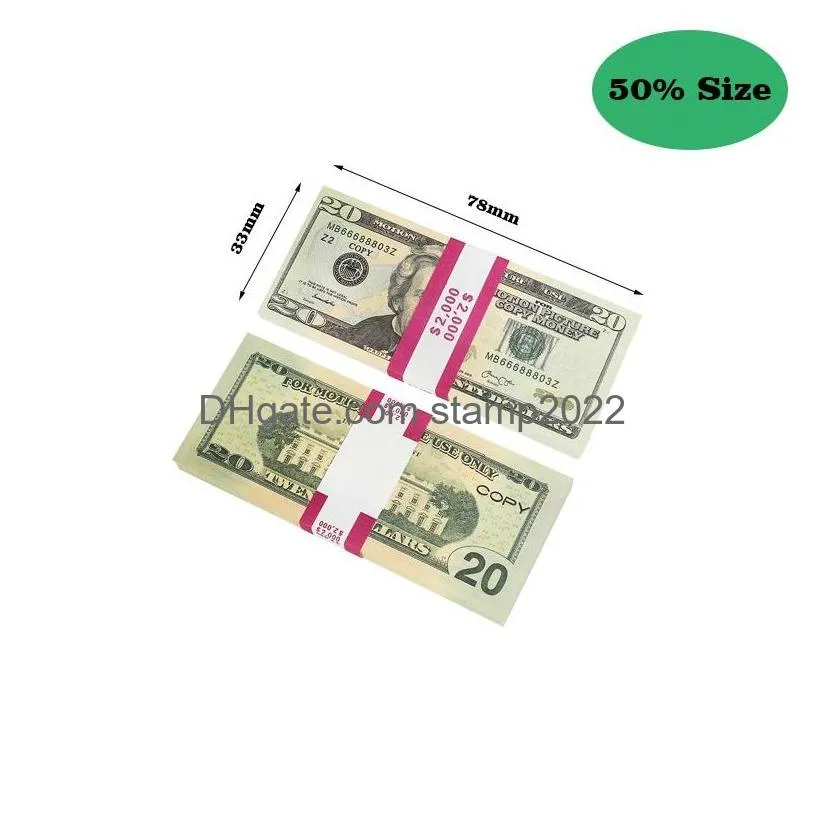 prop money copy banknote festive party toy currency party fake money euro children gift 50 dollar ticket faux billet