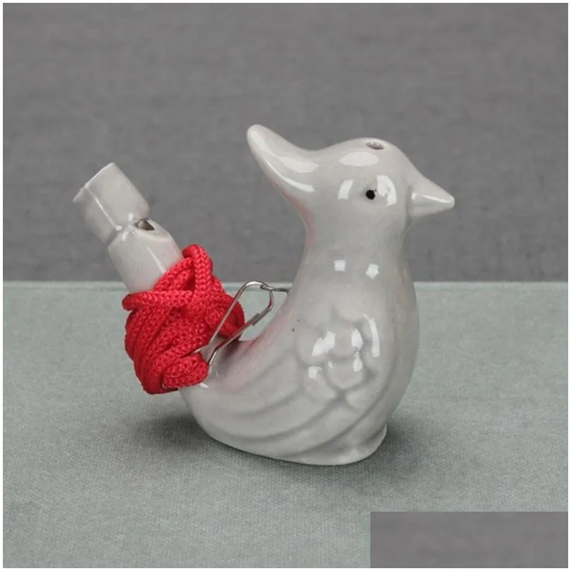 Arts And Crafts Bird Shape Whistle Waterbirds Whistles Children Gifts Ceramic Water Ocarina Arts And Crafts Kid Gift Many Styles Drop Dh7Af