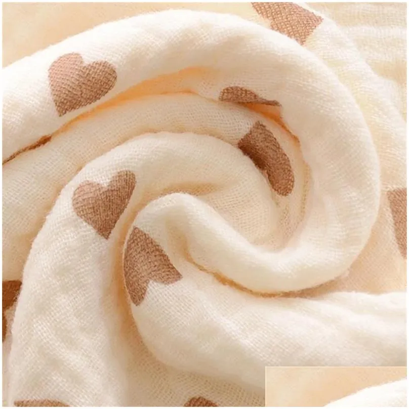 blankets baby heart pattern for boys girls soft lightweight receiving blanket