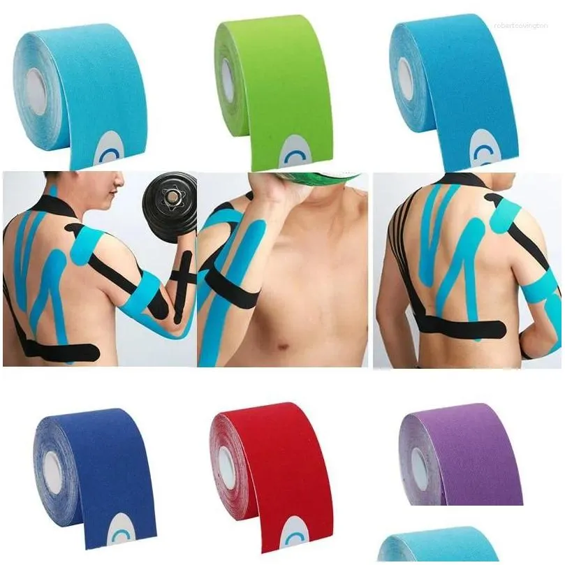 knee pads kinesiology tape sport athletics elastic brace support elbow protector pad volleyball bandage fixer wristbands bandag