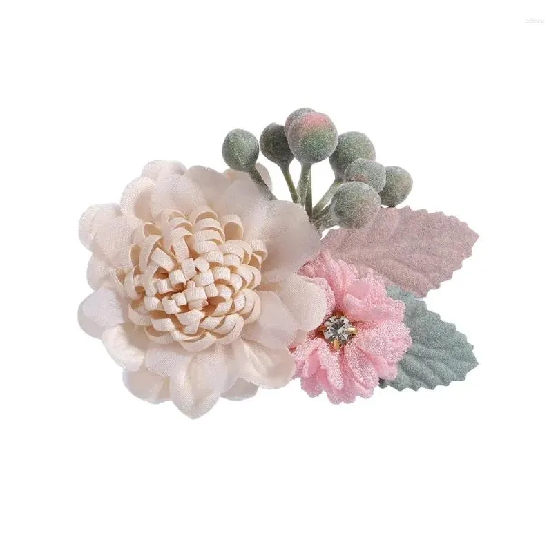 hair accessories beautiful flower chiffon clips pins cute for baby girls hairpins toddlers kids