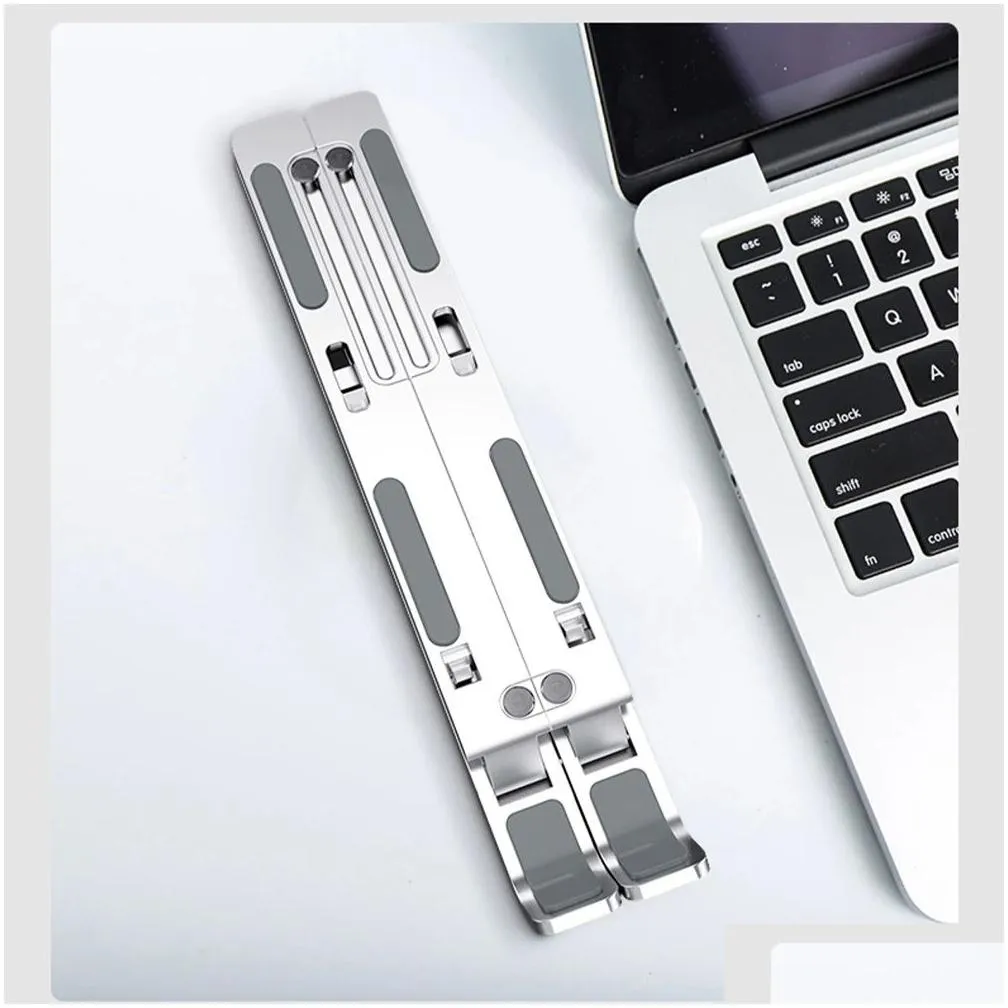 laptop aluminium alloy stand for macbook air pro ipad notebook foldable tablet bracket holder