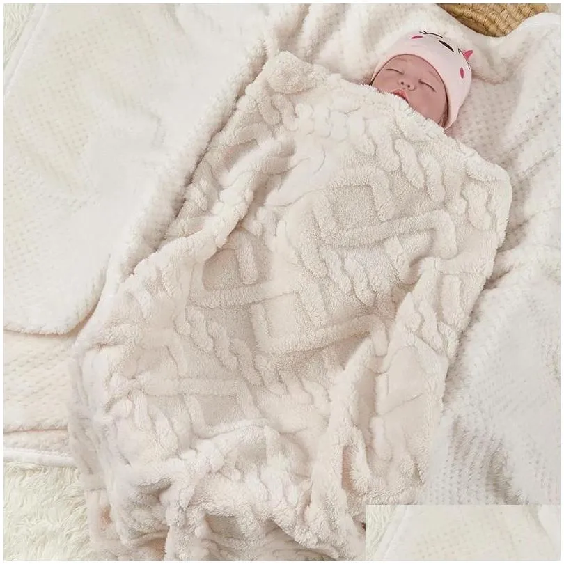 blankets pure color simple velvet baby blanket swaddle summer light and soft children`s air-conditioning