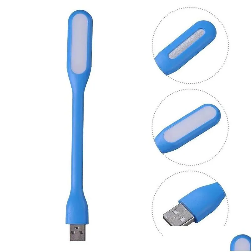 wholesale mini usb led book light usb gadgets summer flexible foldable leds lamp power bank computer notebook 5v 1.2w