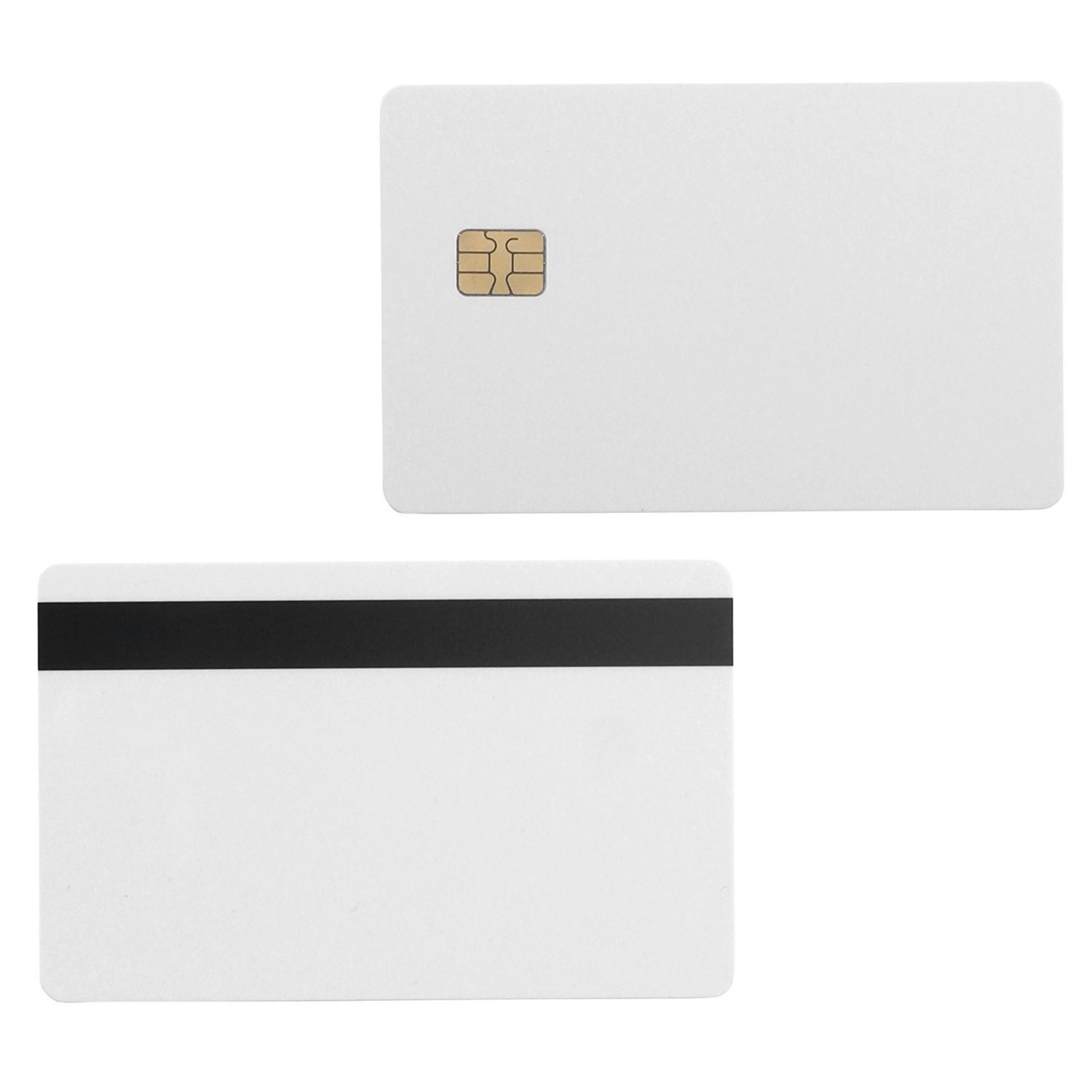 access control card 10pcs white sle4442 contact chip pvc smart with 8.4mm hico magnetic stripe drop delivery security surveillance in