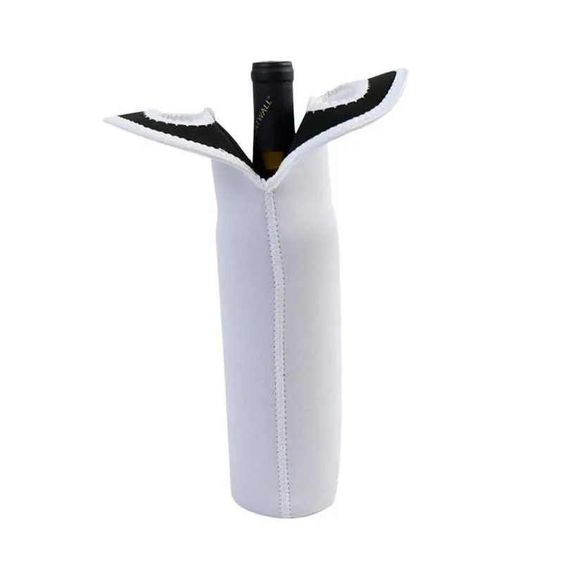 Other Bar Products Neoprene Bottle Er Insated Sleeve Bag Diy Summer Koozies Insator 330Ml Zipper Beer Holder With Opener Drop Delivery Dhrwc