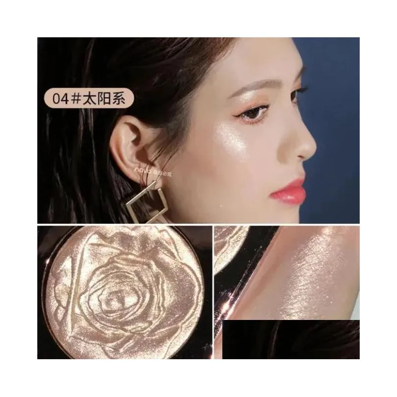 2024 diamond drill rose highlight brighten skin face and body highlight shimmer shinny long lasting waterproof bronzer makeup