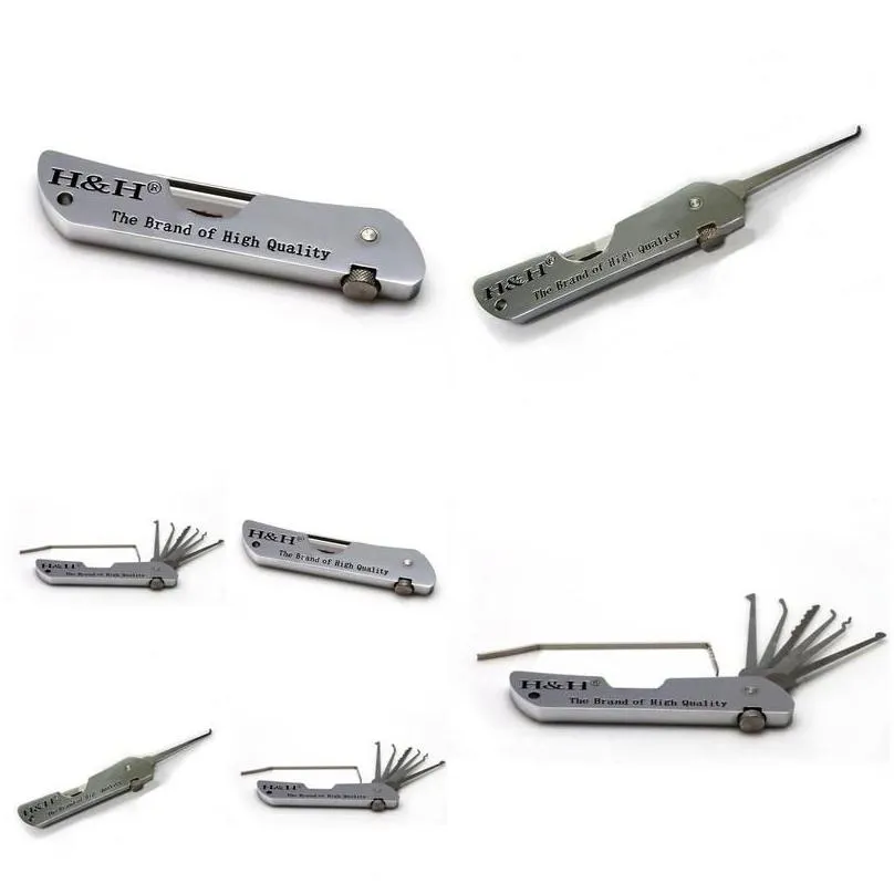 locksmith supplies hh folding lock pick set pocket mtitool swiss army jackknife knife type for 65055532010250 security surveillance